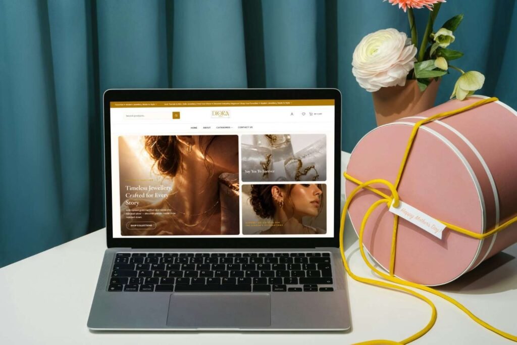 Diora Shine Jewelry Store Website Development
