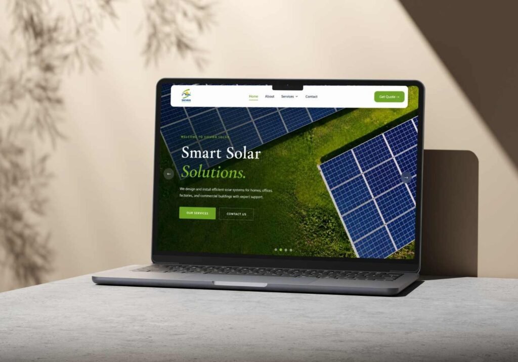 Shivam Solar Energy Website Development